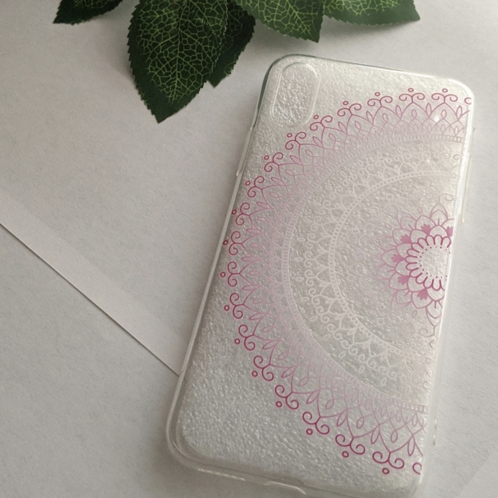 Bohemian Pink and White Phone Case
